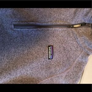 Light purple Patagonia half zip better sweater